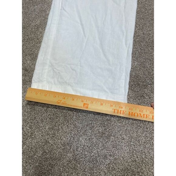 Old navy womens wide leg pull on pants sz X-Large high rise white line blend nwt - Picture 4 of 12